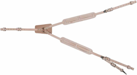 Soft Leather Work Belt Suspenders, One Size Fits Most, Light Brown Leather