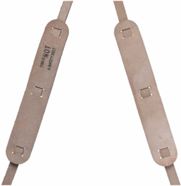 Soft Leather Work Belt Suspenders, One Size Fits Most, Light Brown Leather
