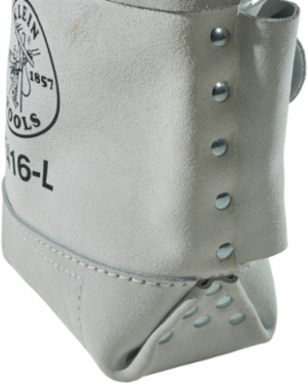 Leather Tool Bag with Bull-Pin Loop, 10 Inch Deep, Fits Belts up to 3 Inch