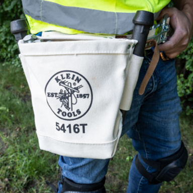 Bull-Pin and Bolt Tool Bag, Canvas, 5 x 10 x 9 Inch, 3 Pockets