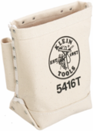 Bull-Pin and Bolt Tool Bag, Canvas, 5 x 10 x 9 Inch, 3 Pockets