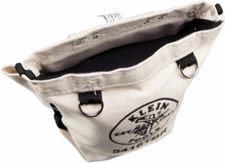 Canvas Tool Pouch with Tunnel Connect, 5x10x9 Inch, Fits 3 Inch Belts