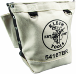 Canvas Tool Pouch with Tunnel Connect, 5x10x9 Inch, Fits 3 Inch Belts