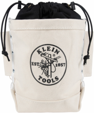 Extra Tall Tool Bag - 5 x 12 x 9 Inch, 3 Pockets, No. 4 Canvas, Tunnel Belt Loop