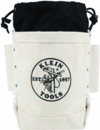 Extra Tall Tool Bag - 5 x 12 x 9 Inch, 3 Pockets, No. 4 Canvas, Tunnel Belt Loop