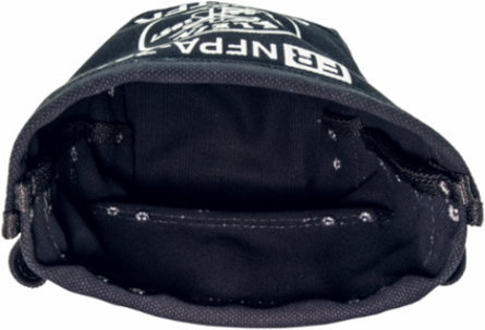 Flame-Resistant Canvas Bolt Bag, 5 x 10 x 9 Inch, 3 Pockets, Tunnel Loop