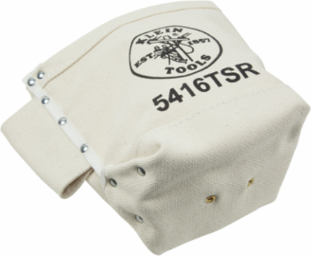 Canvas Tool Bag, Bull Pin & Bolt Bag with Drain Holes, 5 x 9 x 10 Inch
