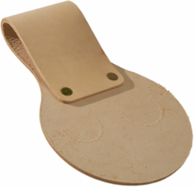 Spud Wrench Holder Tunnel Connection, 6 Inch Length, Leather Material, Holds 2 Wrenches