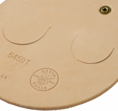 Spud Wrench Holder Tunnel Connection, 6 Inch Length, Leather Material, Holds 2 Wrenches