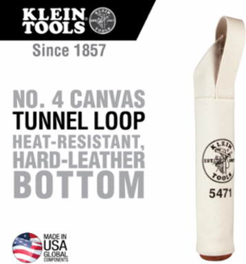Durable Canvas Electrode Bag with Leather Bottom, 15.5 Inch Depth, 0.25 lbs