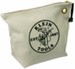 Canvas Zipper Tool Pouch, 10 Inch x 8 Inch x 3-1/2 Inch, Natural Color