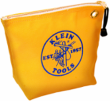 Canvas Zipper Tool Pouch 10 Inch Yellow, No. 8 Canvas, 4.5 L Capacity