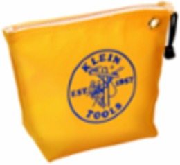Canvas Zipper Tool Pouch 10 Inch Yellow, No. 8 Canvas, 4.5 L Capacity