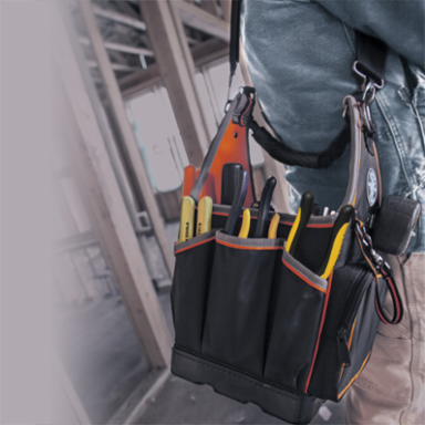 Tradesman Pro™ Tool Tote, 20 Pockets, 8-3/4 Inch, 1680d Ballistic Weave