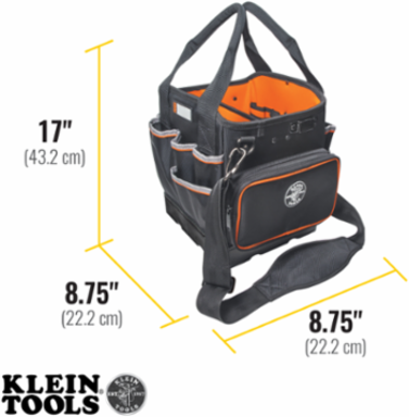 Tradesman Pro™ Tool Tote 10 Inch, 40 Pockets, 1680d Ballistic Weave