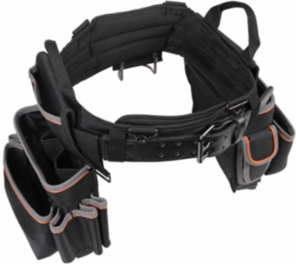 Tradesman Pro Electrician's Tool Belt Large, Fits 35-39 Inch Waist, 26 Pockets