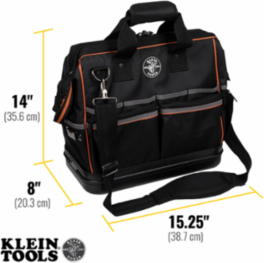 Tradesman Pro™ Lighted Tool Bag, 31 Pockets, 15 Inch, 1680d Ballistic Weave
