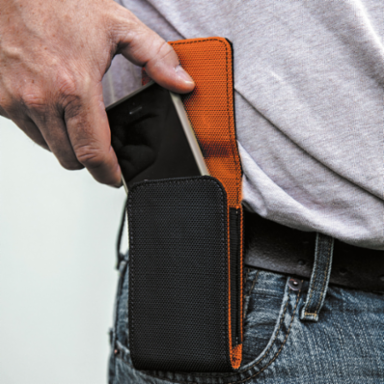 Tradesman Pro™ Small Phone Holder, 5 x 2.75 x 0.625 Inch, Metal Clip for Belts Up to 2 Inch