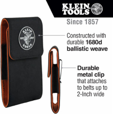 Tradesman Pro™ Large Phone Holder with Magnetic Flap, Fits Phones up to 5.5 x 3.25 Inch