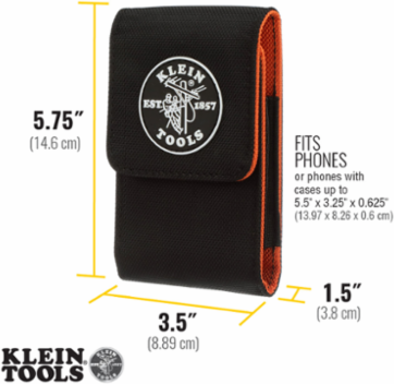 Tradesman Pro™ Large Phone Holder with Magnetic Flap, Fits Phones up to 5.5 x 3.25 Inch