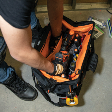 Tradesman Pro™ Wide-Open Tool Bag, 16 Inch, 42 Pockets, 1680d Ballistic Weave