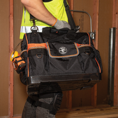 Tradesman Pro™ Wide-Open Tool Bag, 16 Inch, 42 Pockets, 1680d Ballistic Weave