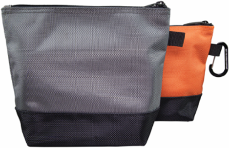 Stand-Up Zipper Bags, 2-Pack, 6-1/2 Inch & 7-1/2 Inch, 1680d Ballistic Nylon