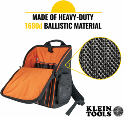 Tradesman Pro™ Tool Backpack, 21 Pockets, 745 cu in Capacity, 1680d Ballistic Weave