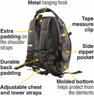 Tradesman Pro Tool Master Backpack, 19.5 Inch, 48 Pockets, Water Resistant