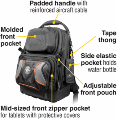 Tradesman Pro Tool Master Backpack, 19.5 Inch, 48 Pockets, Water Resistant
