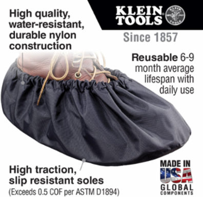 Tradesman Pro Shoe Covers, Large - Durable Nylon, Water Resistant, Slip Resistant