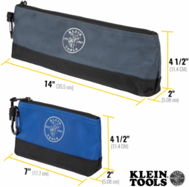 Stand-up Zipper Bags, 7 Inch & 14 Inch, Heavy-Duty Ballistic Polyester, 2-Pack