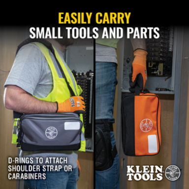 Double Zipper Tool Bag, 2-Pack