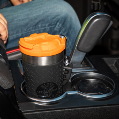 20-Ounce Vacuum Insulated Tumbler with Flip-top Lid, Stainless Steel