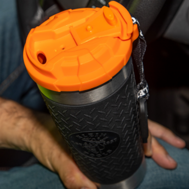20-Ounce Vacuum Insulated Tumbler with Flip-top Lid, Stainless Steel