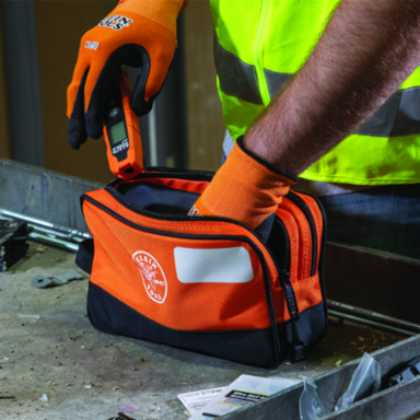 Double Zipper Bag, 10 x 6-Inch, Orange