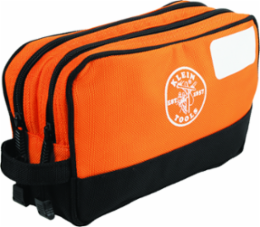 Double Zipper Bag, 10 x 6-Inch, Orange
