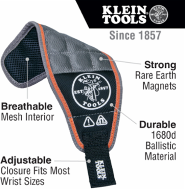 Tradesman Pro™ Magnetic Wristband, 4.125 Inch Width, Rare Earth Magnets