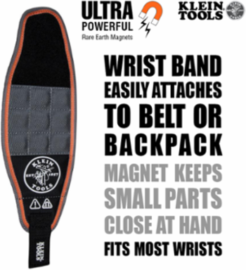 Tradesman Pro™ Magnetic Wristband, 4.125 Inch Width, Rare Earth Magnets