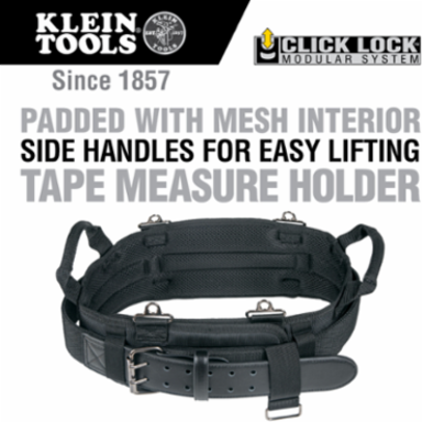 Tradesman ProTM Medium Tool Belt 31-34 Inch Waist, 2 Inch Wide, Click LockTM Modular