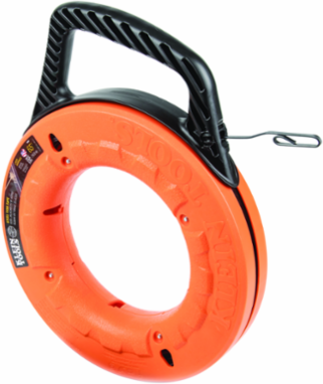 65-Foot Steel Fish Tape 1/8-Inch Wide with Laser-Etched Markings