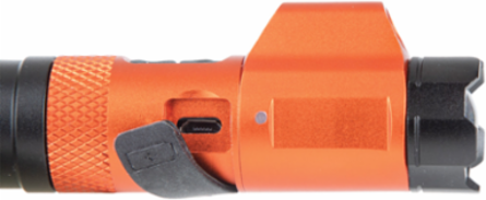 Rechargeable LED Flashlight with Laser, 350 Lumens, 10-Foot Drop Protection