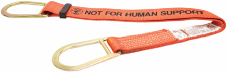 Nylon Pole Sling, 39 Inch Length, Rated Capacity 3000 lb Choke Hitch, 4700 lb Basket Hitch