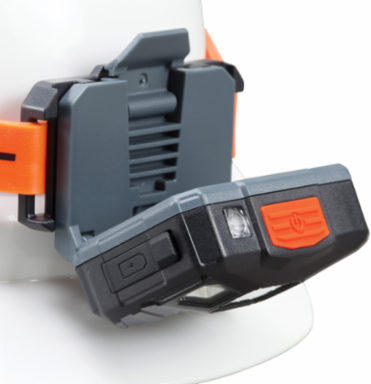 Rechargeable Headlamp, 400 Lumens, Silicone Strap, 12-Hour Runtime