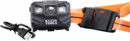Rechargeable Headlamp, 400 Lumens, Silicone Strap, 12-Hour Runtime