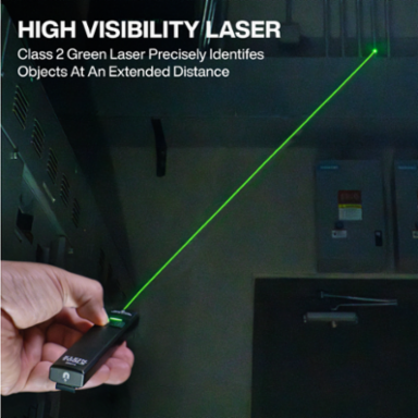 Rechargeable Slim-Profile LED Pocket Flashlight with Laser