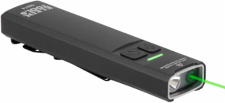 Rechargeable Slim-Profile LED Pocket Flashlight with Laser