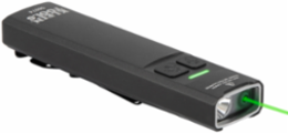 Rechargeable Slim-Profile LED Pocket Flashlight with Laser