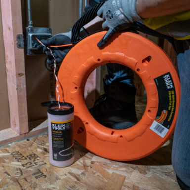 500 Foot Poly Pull Line with Orange Tracer, 210 lb Tensile Strength
