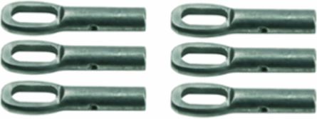 Fiberglass Fish Tape Replacement Eyelets 6-Pack, 1.5 Inch Length, Made in USA